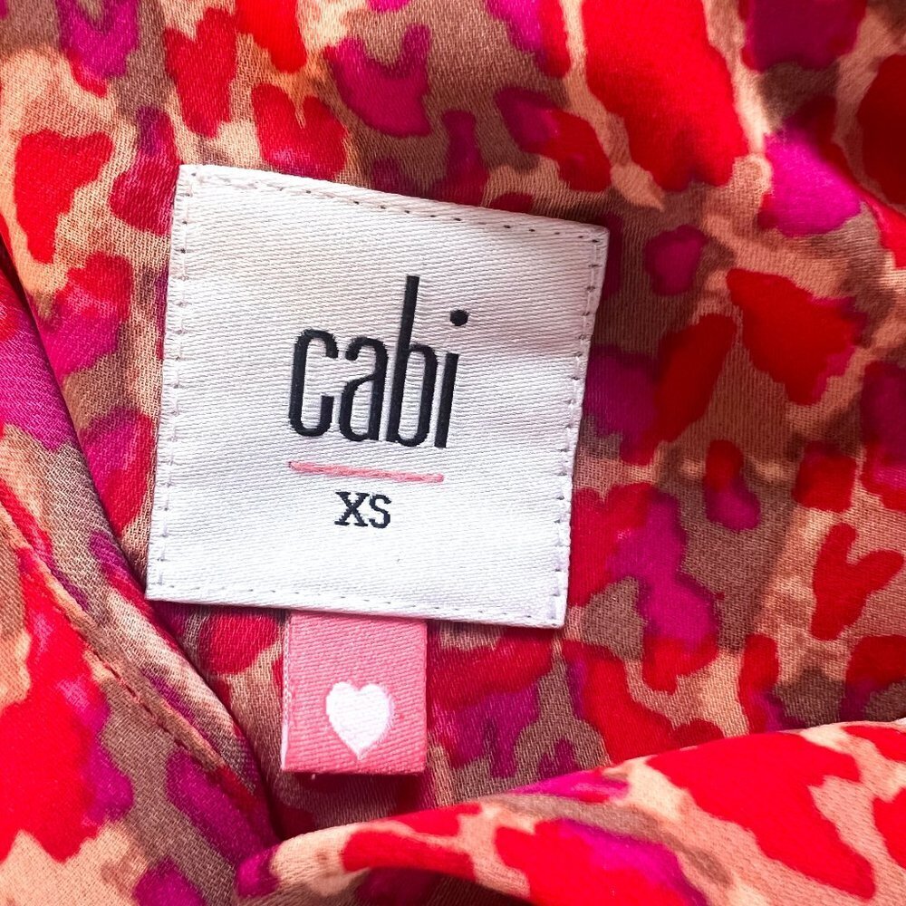 Cabi Heartbreaker Sleeveless Animal Print Blouse - Picture 10 of 13